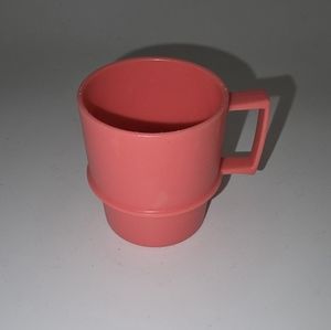 Vintage Tupperware Toys 1400-8 Pink Cup GUC Cute Mini Cup Mug 2"